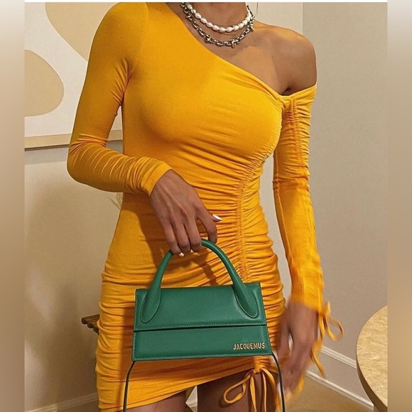 CAMILA COELHO | LENA MINI DRESS IN TANGERINE ORANGE MEDIUM - Picture 5 of 13